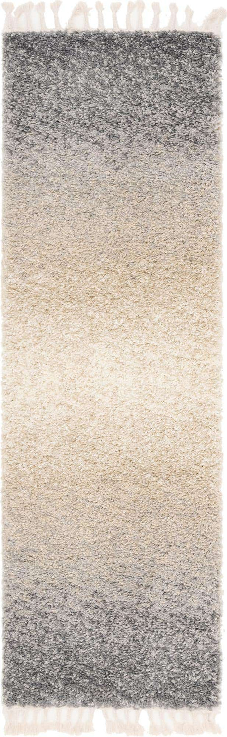 Gray 2' 7 x 8' 2 Hygge Shag Runner Area Rug Thick Soft Touch Fluffy & Plush Shaggy Pile 100% Polypropylene With Jute Backing Modern Carpet for Sale at Rug Engine