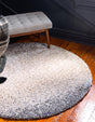 Gray 3' 3 x 3' 3 Hygge Shag Round Area Rug Thick Soft Touch Fluffy & Plush Shaggy Pile 100% Polypropylene With Jute Backing Modern Carpet for Sale at Rug Engine