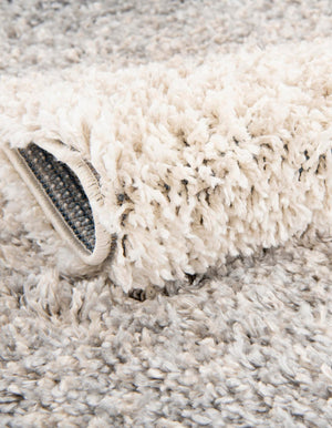 Gray 3' 3 x 3' 3 Hygge Shag Round Area Rug Thick Soft Touch Fluffy & Plush Shaggy Pile 100% Polypropylene With Jute Backing Modern Carpet for Sale at Rug Engine