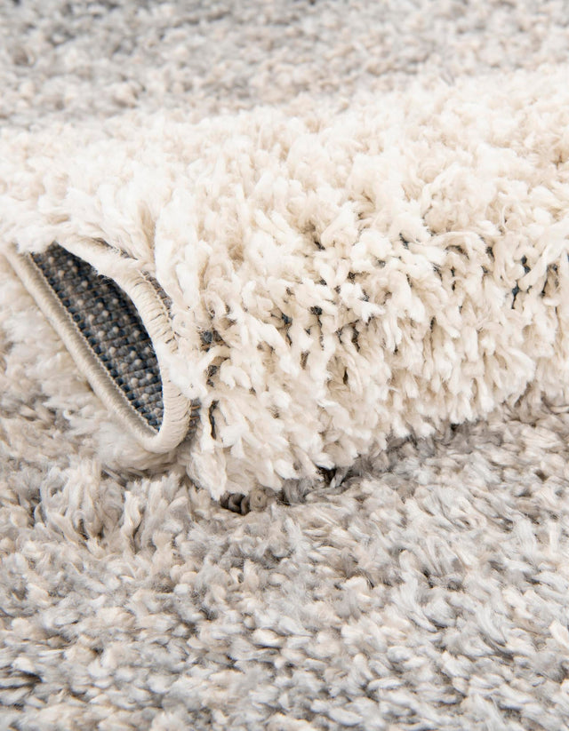 Gray 3' 3 x 3' 3 Hygge Shag Round Area Rug Thick Soft Touch Fluffy & Plush Shaggy Pile 100% Polypropylene With Jute Backing Modern Carpet for Sale at Rug Engine