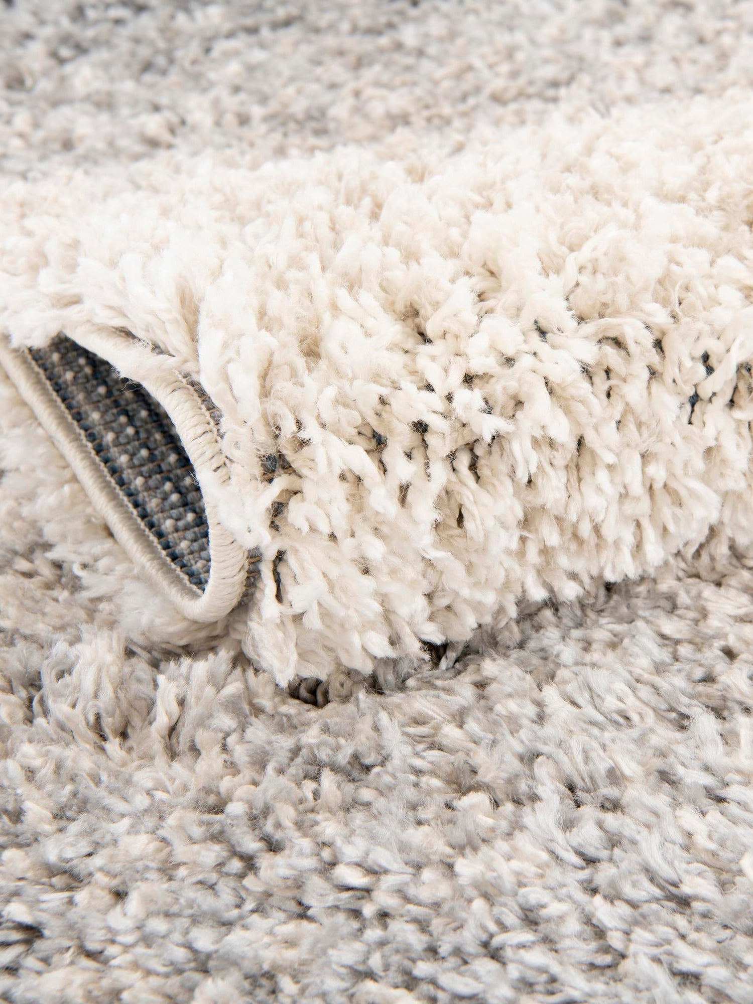 Gray 5' x 5' Hygge Shag Round Area Rug Thick Soft Touch Fluffy & Plush Shaggy Pile 100% Polypropylene With Jute Backing Modern Carpet for Sale at Rug Engine