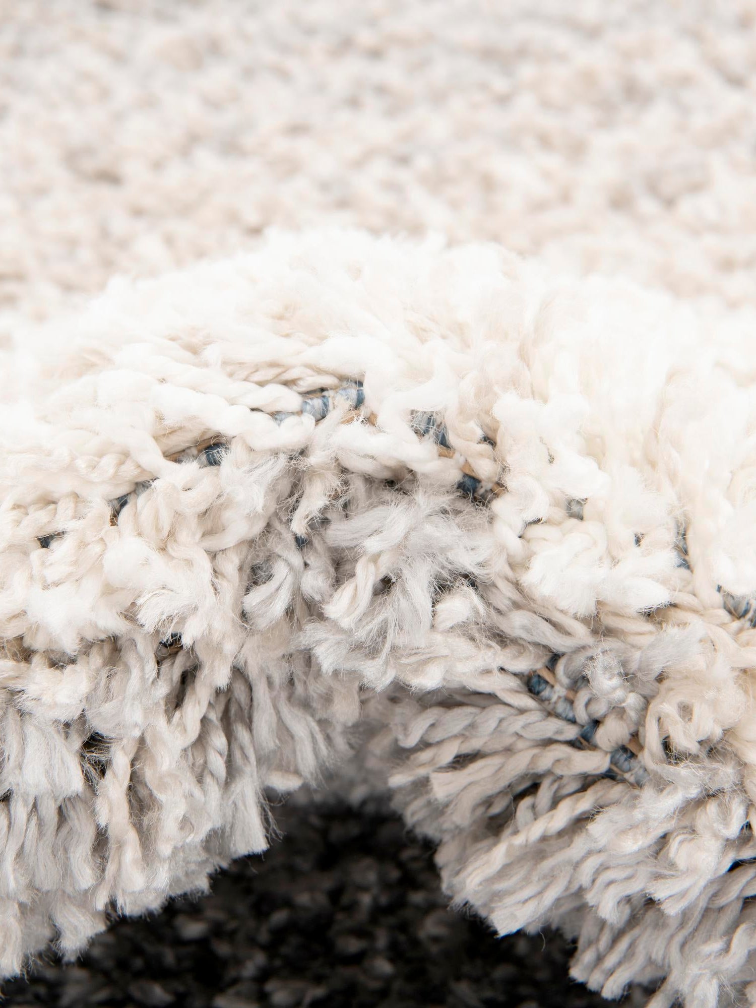 Gray 5' x 5' Hygge Shag Round Area Rug Thick Soft Touch Fluffy & Plush Shaggy Pile 100% Polypropylene With Jute Backing Modern Carpet for Sale at Rug Engine