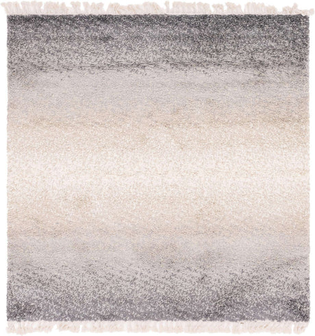 Gray 8' x 8' Hygge Shag Square Area Rug Thick Soft Touch Fluffy & Plush Shaggy Pile 100% Polypropylene With Jute Backing Modern Carpet for Sale at Rug Engine