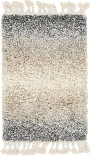 Gray 2' 2 x 3' 1 Hygge Shag Rectangle Area Rug Thick Soft Touch Fluffy & Plush Shaggy Pile 100% Polypropylene With Jute Backing Modern Carpet for Sale at Rug Engine