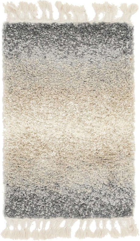 Gray 2' 2 x 3' 1 Hygge Shag Rectangle Area Rug Thick Soft Touch Fluffy & Plush Shaggy Pile 100% Polypropylene With Jute Backing Modern Carpet for Sale at Rug Engine