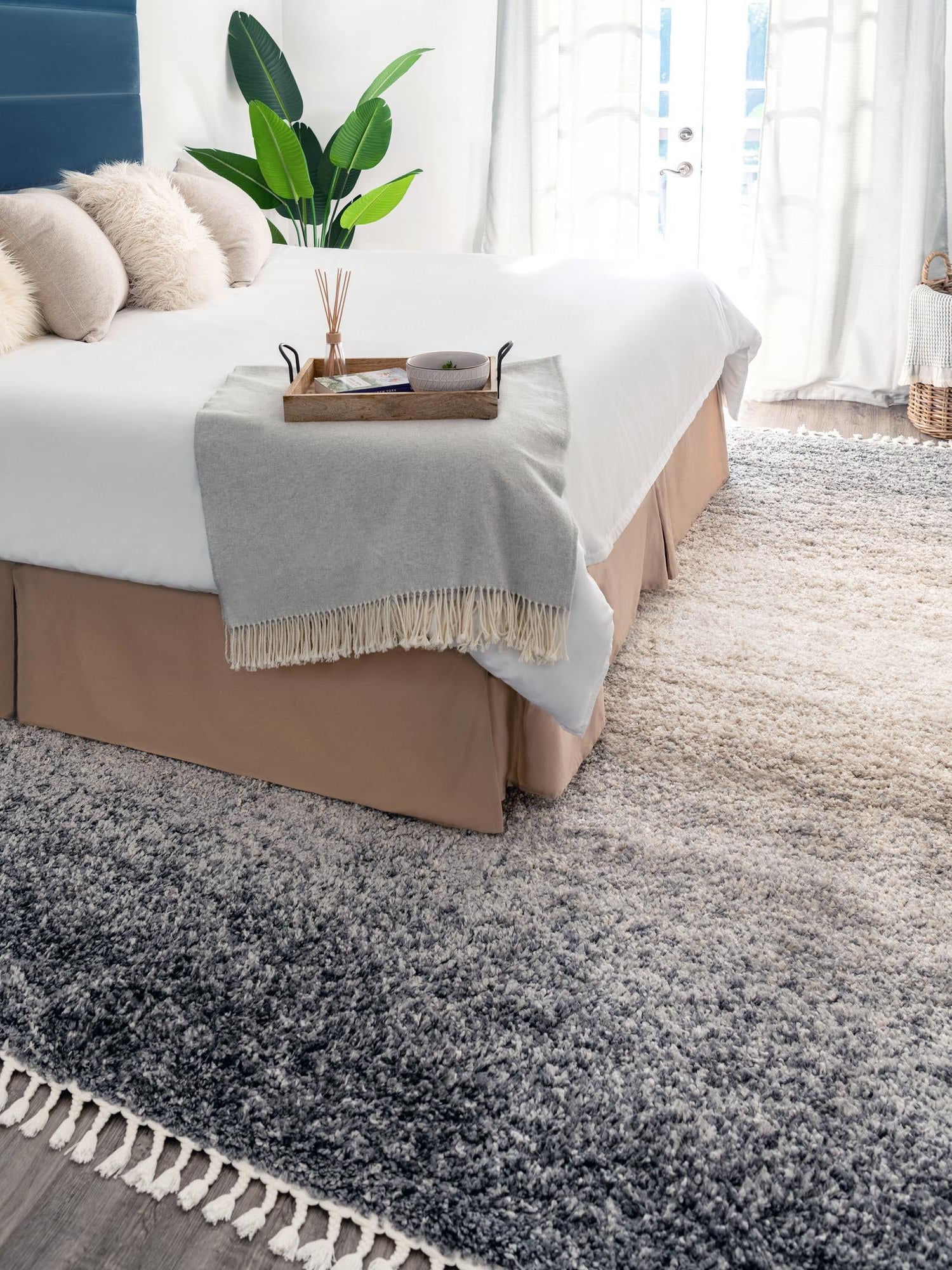 Gray 2' 2 x 3' 1 Hygge Shag Rectangle Area Rug Thick Soft Touch Fluffy & Plush Shaggy Pile 100% Polypropylene With Jute Backing Modern Carpet for Sale at Rug Engine