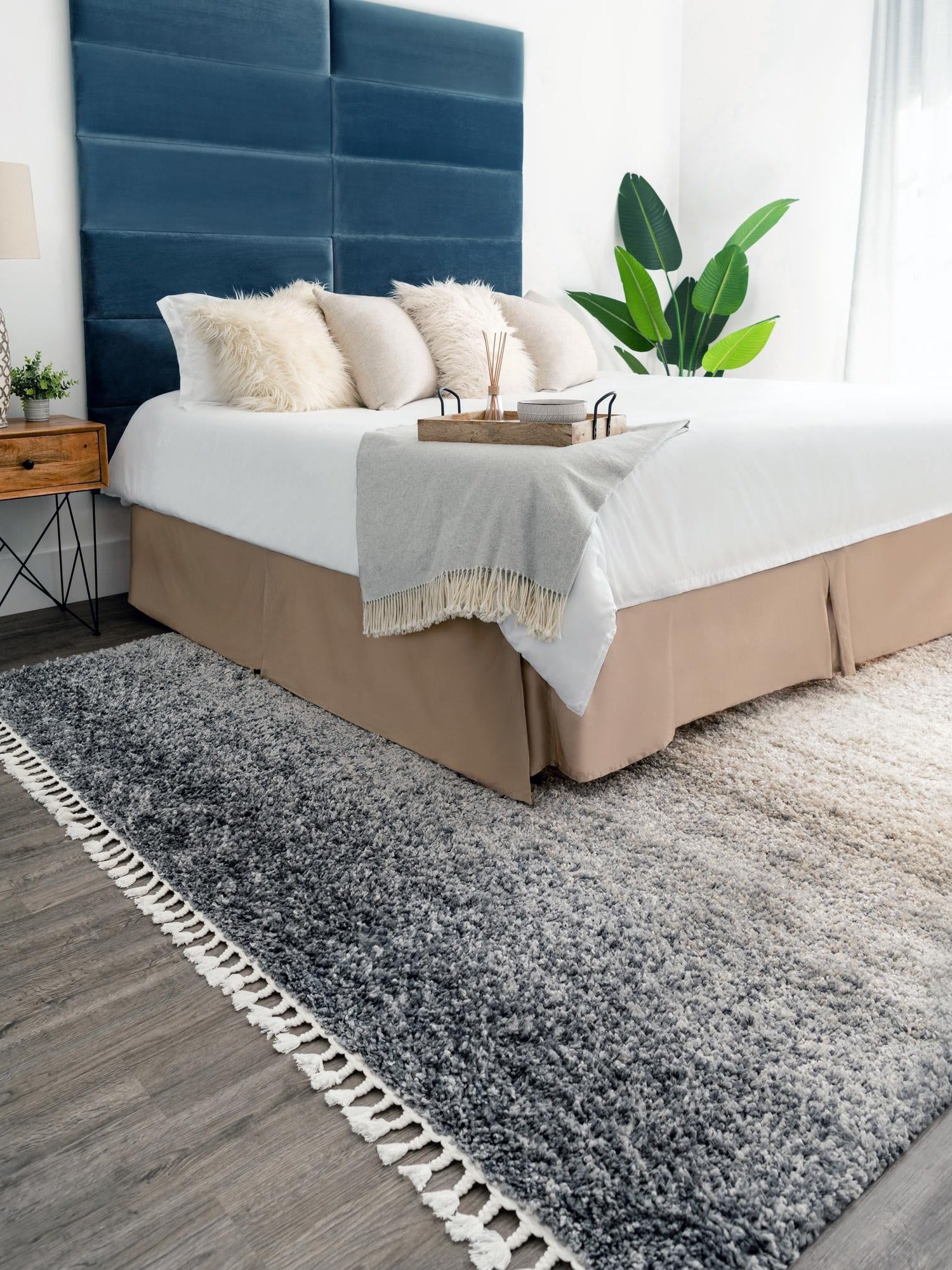 Gray 2' 2 x 3' 1 Hygge Shag Rectangle Area Rug Thick Soft Touch Fluffy & Plush Shaggy Pile 100% Polypropylene With Jute Backing Modern Carpet for Sale at Rug Engine