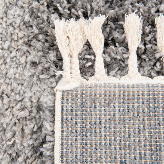 Gray 5' 1 x 8' Hygge Shag Rectangle Area Rug Thick Soft Touch Fluffy & Plush Shaggy Pile 100% Polypropylene With Jute Backing Modern Carpet for Sale at Rug Engine