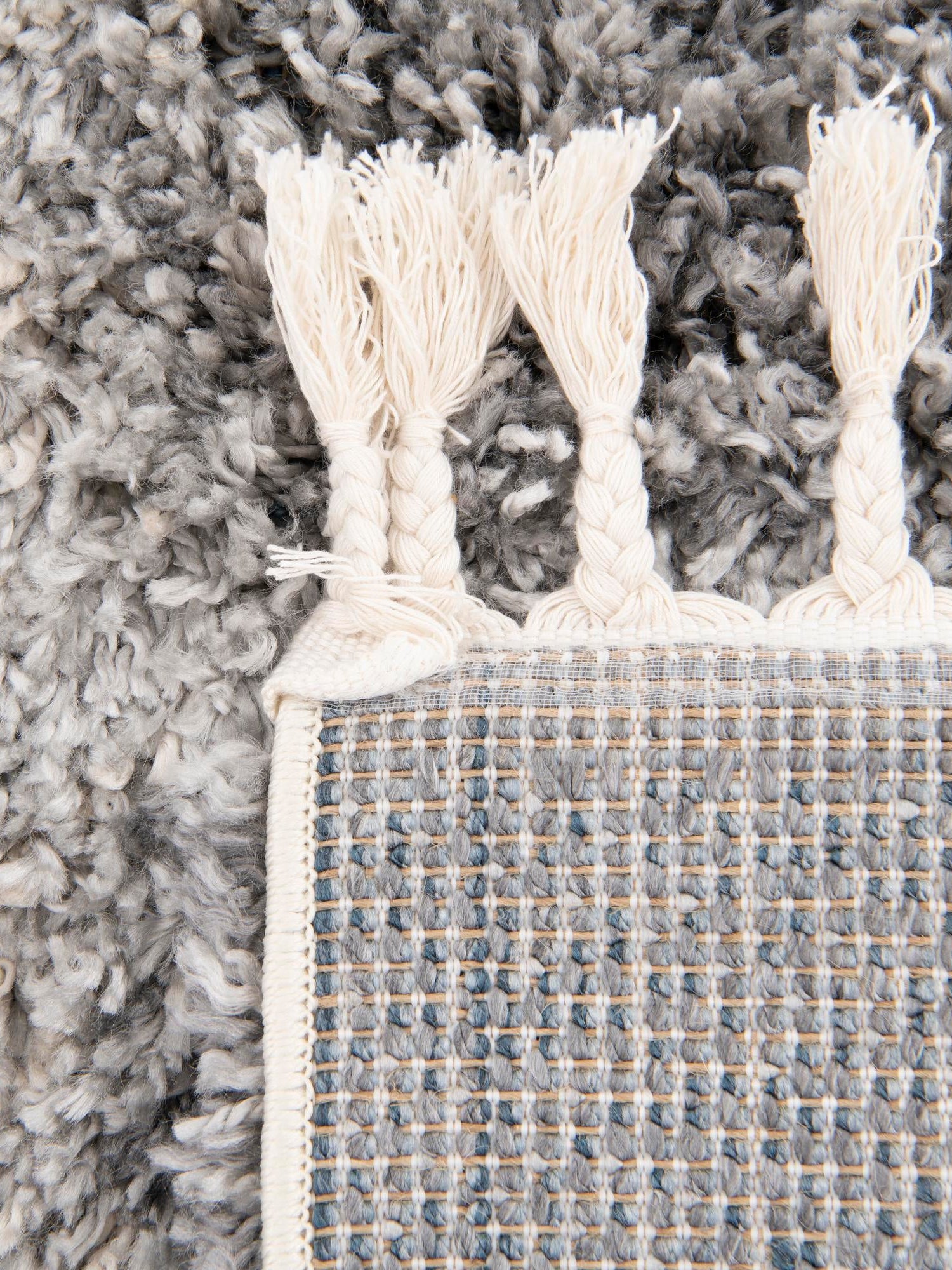 Gray 2' 2 x 3' 1 Hygge Shag Rectangle Area Rug Thick Soft Touch Fluffy & Plush Shaggy Pile 100% Polypropylene With Jute Backing Modern Carpet for Sale at Rug Engine