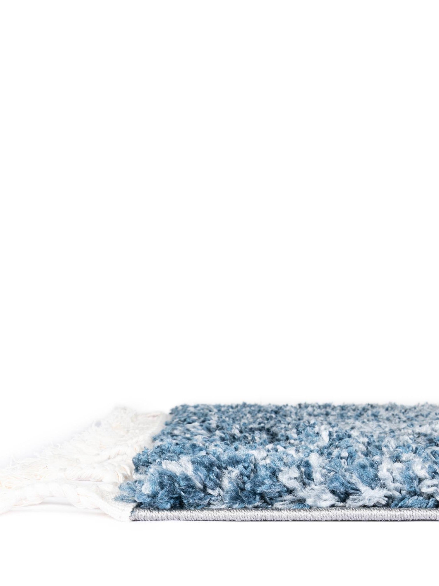 Blue 2' 2 x 6' Hygge Shag Runner Area Rug Thick Soft Touch Fluffy & Plush Shaggy Pile 100% Polypropylene With Jute Backing Modern Carpet for Sale at Rug Engine