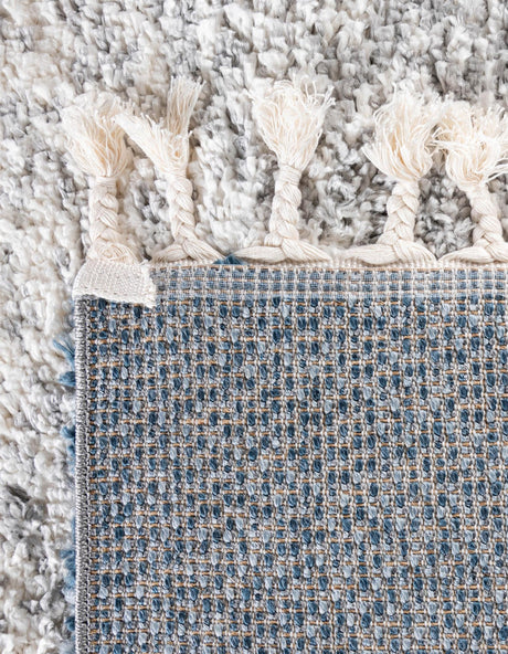 Blue 2' 7 x 8' 2 Hygge Shag Runner Area Rug Thick Soft Touch Fluffy & Plush Shaggy Pile 100% Polypropylene With Jute Backing Modern Carpet for Sale at Rug Engine