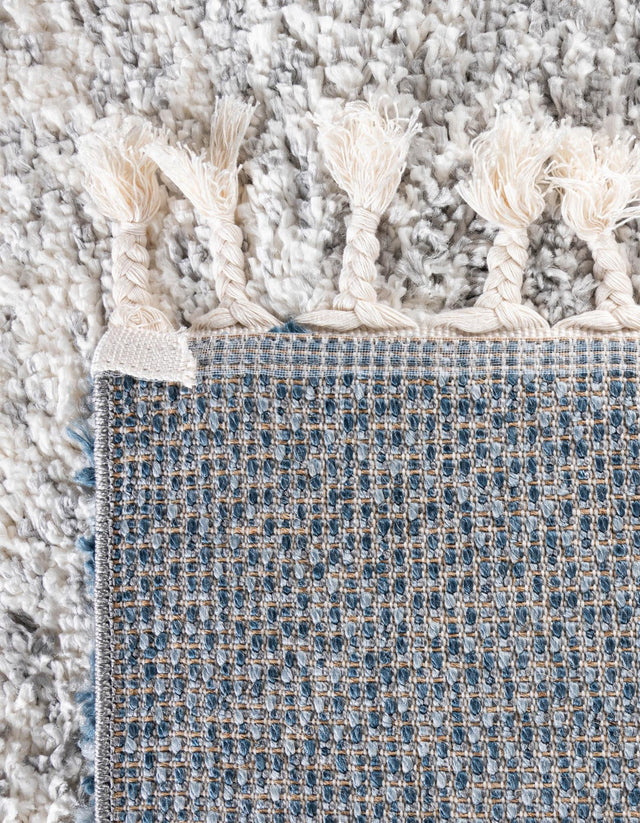 Blue 2' 2 x 6' Hygge Shag Runner Area Rug Thick Soft Touch Fluffy & Plush Shaggy Pile 100% Polypropylene With Jute Backing Modern Carpet for Sale at Rug Engine