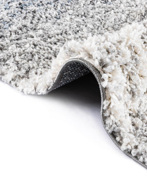 Blue 3' 3 x 3' 3 Hygge Shag Round Area Rug Thick Soft Touch Fluffy & Plush Shaggy Pile 100% Polypropylene With Jute Backing Modern Carpet for Sale at Rug Engine