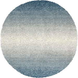 Blue 5' x 5' Hygge Shag Round Area Rug Thick Soft Touch Fluffy & Plush Shaggy Pile 100% Polypropylene With Jute Backing Modern Carpet for Sale at Rug Engine