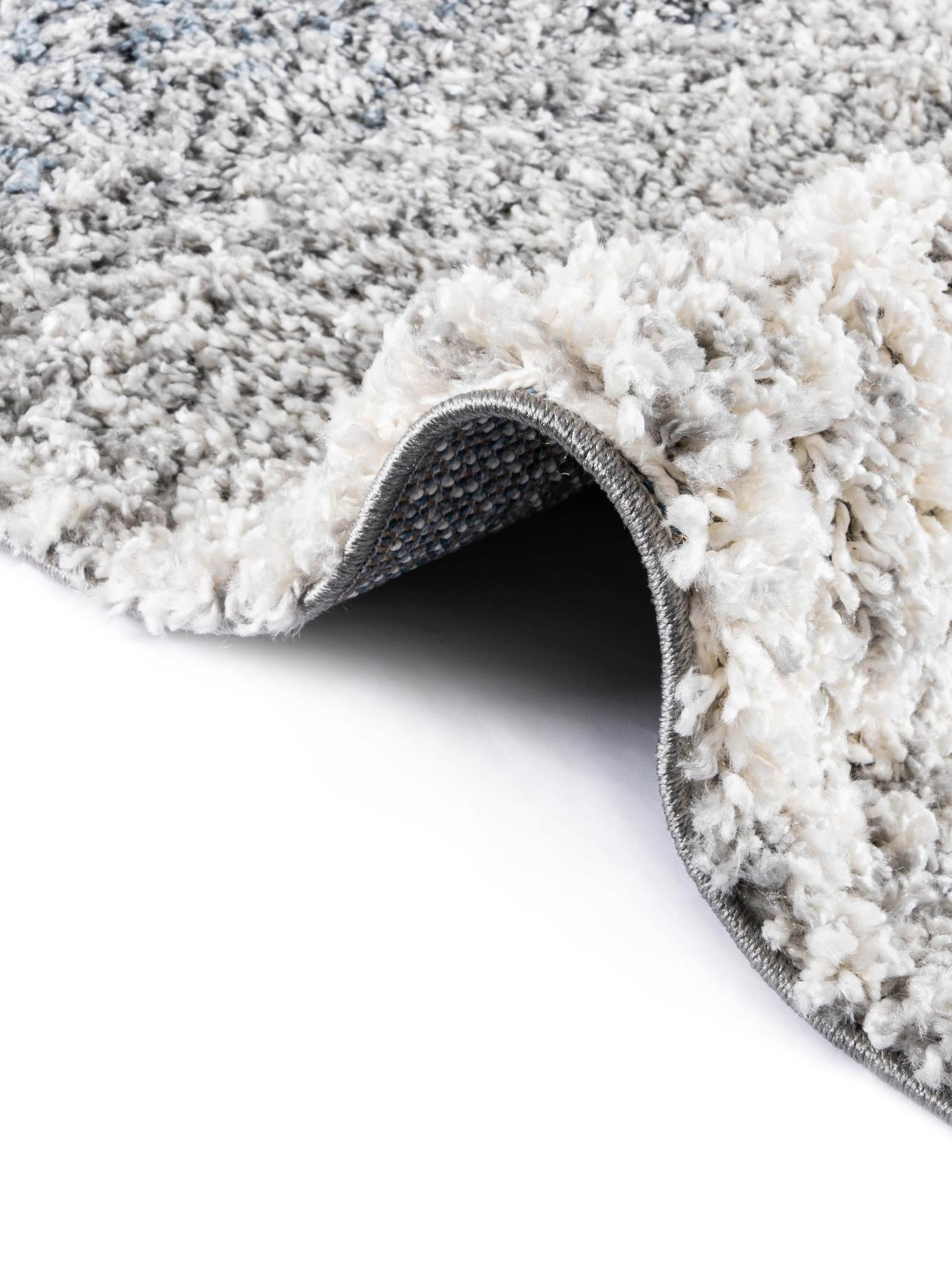 Blue 2' 2 x 3' 1 Hygge Shag Rectangle Area Rug Thick Soft Touch Fluffy & Plush Shaggy Pile 100% Polypropylene With Jute Backing Modern Carpet for Sale at Rug Engine