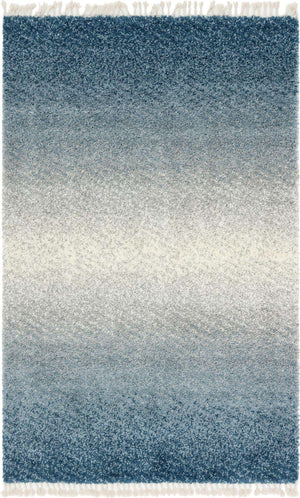 Blue 5' 1 x 8' Hygge Shag Rectangle Area Rug Thick Soft Touch Fluffy & Plush Shaggy Pile 100% Polypropylene With Jute Backing Modern Carpet for Sale at Rug Engine