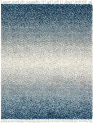 Blue 8' x 10' Hygge Shag Rectangle Area Rug Thick Soft Touch Fluffy & Plush Shaggy Pile 100% Polypropylene With Jute Backing Modern Carpet for Sale at Rug Engine