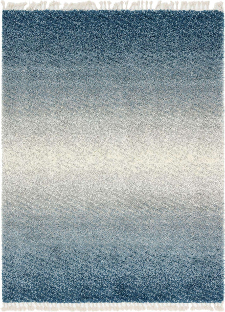Blue 9' x 12' 2 Hygge Shag Rectangle Area Rug Thick Soft Touch Fluffy & Plush Shaggy Pile 100% Polypropylene With Jute Backing Modern Carpet for Sale at Rug Engine