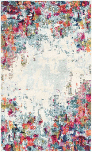 Multicolor 3' 3 x 5' 3 Chromatic Rectangle Area Rug 100% Polypropylene With Cotton Backing Abstract Modern Colorful Carpet Mat for Home Decor & Interior Design for Sale at Rug Engine