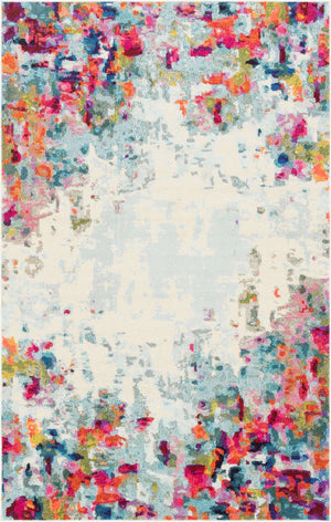 Multicolor 6' 1 x 9' Chromatic Rectangle Area Rug 100% Polypropylene With Cotton Backing Abstract Modern Colorful Carpet Mat for Home Decor & Interior Design for Sale at Rug Engine