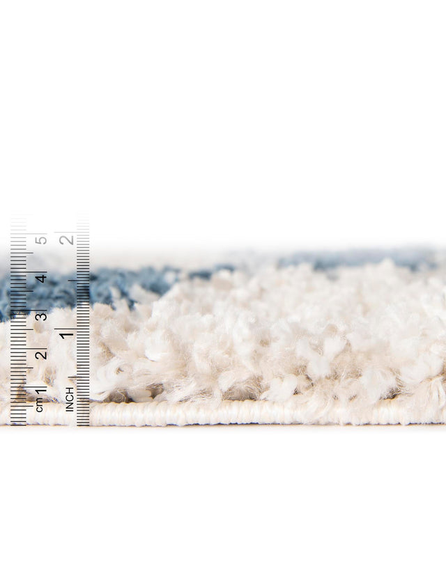 Blue 5' 1 x 8' Hygge Shag Rectangle Area Rug Thick Soft Touch Fluffy & Plush Shaggy Pile 100% Polypropylene With Jute Backing Modern Carpet for Sale at Rug Engine