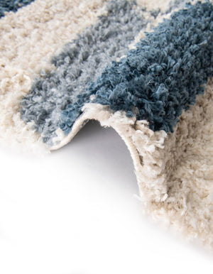 Blue 2' 2 x 3' 1 Hygge Shag Rectangle Area Rug Thick Soft Touch Fluffy & Plush Shaggy Pile 100% Polypropylene With Jute Backing Modern Carpet for Sale at Rug Engine