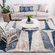Blue 8' x 8' Hygge Shag Square Area Rug Thick Soft Touch Fluffy & Plush Shaggy Pile 100% Polypropylene With Jute Backing Modern Carpet for Sale at Rug Engine