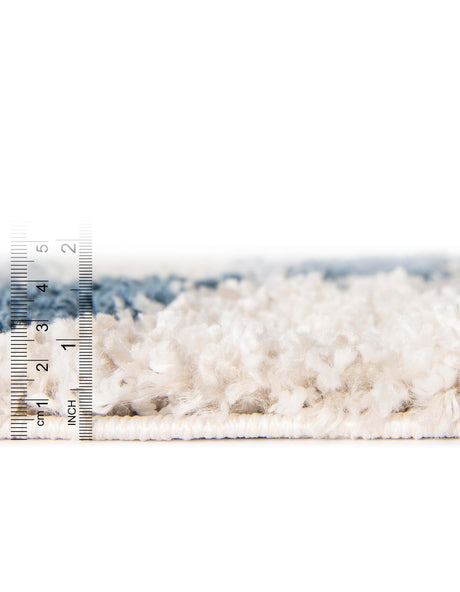 Blue 2' 2 x 6' Hygge Shag Runner Area Rug Thick Soft Touch Fluffy & Plush Shaggy Pile 100% Polypropylene With Jute Backing Modern Carpet for Sale at Rug Engine