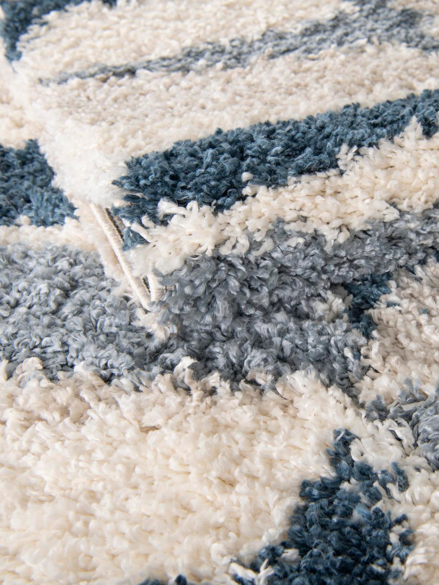 Blue 2' 2 x 6' Hygge Shag Runner Area Rug Thick Soft Touch Fluffy & Plush Shaggy Pile 100% Polypropylene With Jute Backing Modern Carpet for Sale at Rug Engine