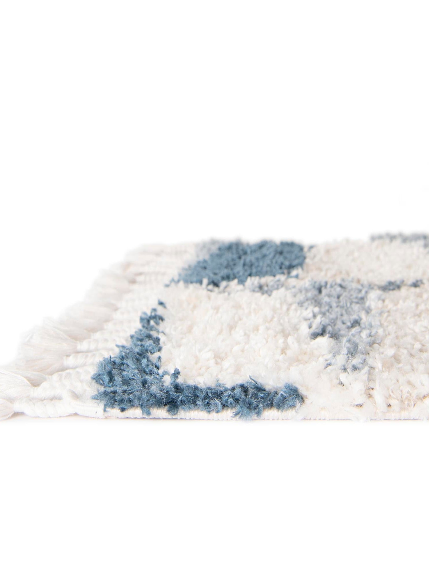 Blue 2' 2 x 6' Hygge Shag Runner Area Rug Thick Soft Touch Fluffy & Plush Shaggy Pile 100% Polypropylene With Jute Backing Modern Carpet for Sale at Rug Engine