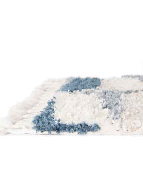 Blue 2' 2 x 6' Hygge Shag Runner Area Rug Thick Soft Touch Fluffy & Plush Shaggy Pile 100% Polypropylene With Jute Backing Modern Carpet for Sale at Rug Engine