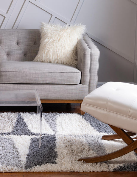 Gray 2' 2 x 3' Hygge Shag Rectangle Area Rug Thick Soft Touch Fluffy & Plush Shaggy Pile 100% Polypropylene With Jute Backing Modern Carpet for Sale at Rug Engine