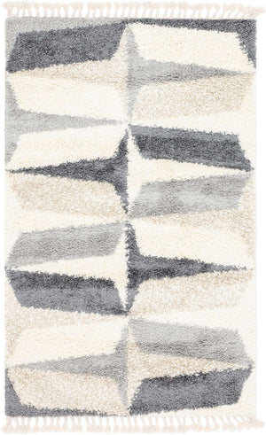 Gray 5' 1 x 8' Hygge Shag Rectangle Area Rug Thick Soft Touch Fluffy & Plush Shaggy Pile 100% Polypropylene With Jute Backing Modern Carpet for Sale at Rug Engine