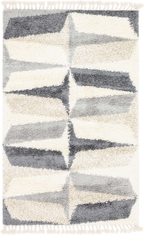Gray 5' 1 x 8' Hygge Shag Rectangle Area Rug Thick Soft Touch Fluffy & Plush Shaggy Pile 100% Polypropylene With Jute Backing Modern Carpet for Sale at Rug Engine