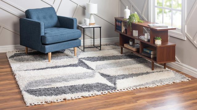 Gray 8' x 8' Hygge Shag Square Area Rug Thick Soft Touch Fluffy & Plush Shaggy Pile 100% Polypropylene With Jute Backing Modern Carpet for Sale at Rug Engine