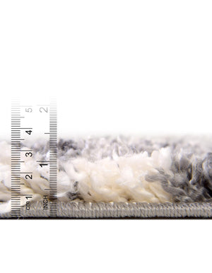 Gray 3' 3 x 3' 3 Hygge Shag Round Area Rug Thick Soft Touch Fluffy & Plush Shaggy Pile 100% Polypropylene With Jute Backing Modern Carpet for Sale at Rug Engine