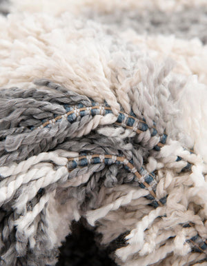 Gray 3' 3 x 3' 3 Hygge Shag Round Area Rug Thick Soft Touch Fluffy & Plush Shaggy Pile 100% Polypropylene With Jute Backing Modern Carpet for Sale at Rug Engine