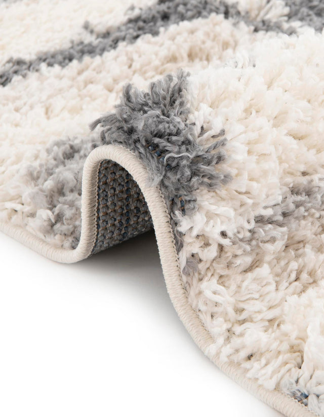 Gray 3' 3 x 3' 3 Hygge Shag Round Area Rug Thick Soft Touch Fluffy & Plush Shaggy Pile 100% Polypropylene With Jute Backing Modern Carpet for Sale at Rug Engine