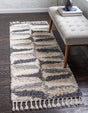 Gray 2' 7 x 8' 2 Hygge Shag Runner Area Rug Thick Soft Touch Fluffy & Plush Shaggy Pile 100% Polypropylene With Jute Backing Modern Carpet for Sale at Rug Engine