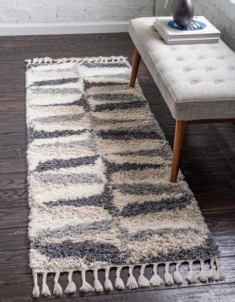 Gray 2' 2 x 6' 1 Hygge Shag Runner Area Rug Thick Soft Touch Fluffy & Plush Shaggy Pile 100% Polypropylene With Jute Backing Modern Carpet for Sale at Rug Engine