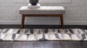 Gray 2' 7 x 8' 2 Hygge Shag Runner Area Rug Thick Soft Touch Fluffy & Plush Shaggy Pile 100% Polypropylene With Jute Backing Modern Carpet for Sale at Rug Engine
