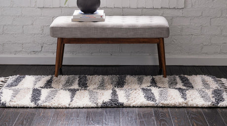 Gray 2' 7 x 8' 2 Hygge Shag Runner Area Rug Thick Soft Touch Fluffy & Plush Shaggy Pile 100% Polypropylene With Jute Backing Modern Carpet for Sale at Rug Engine