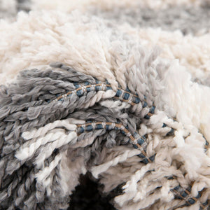 Gray 2' 7 x 8' 2 Hygge Shag Runner Area Rug Thick Soft Touch Fluffy & Plush Shaggy Pile 100% Polypropylene With Jute Backing Modern Carpet for Sale at Rug Engine