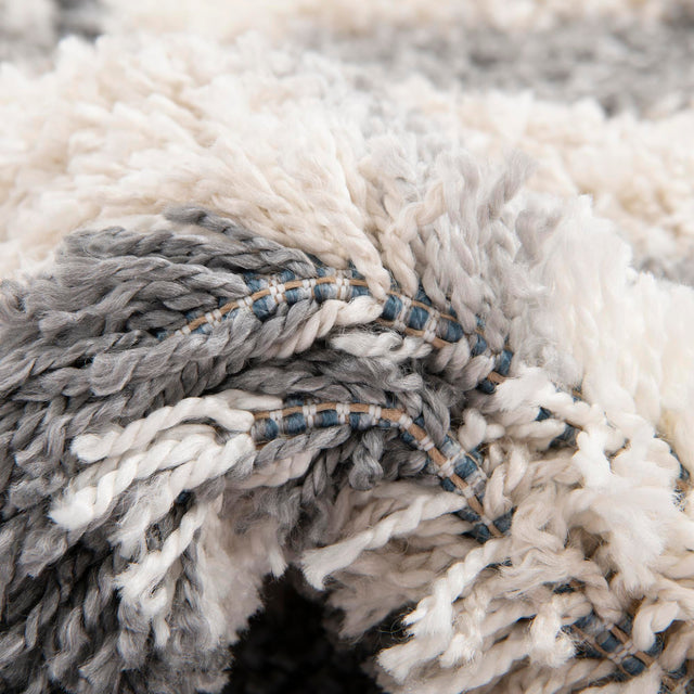 Gray 2' 7 x 8' 2 Hygge Shag Runner Area Rug Thick Soft Touch Fluffy & Plush Shaggy Pile 100% Polypropylene With Jute Backing Modern Carpet for Sale at Rug Engine