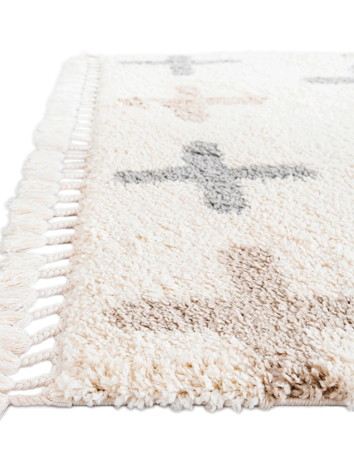 Ivory 9' x 12' 2 Hygge Shag Rectangle Area Rug Thick Soft Touch Fluffy & Plush Shaggy Pile 100% Polypropylene With Jute Backing Modern Carpet for Sale at Rug Engine