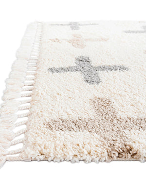 Ivory 9' x 12' 2 Hygge Shag Rectangle Area Rug Thick Soft Touch Fluffy & Plush Shaggy Pile 100% Polypropylene With Jute Backing Modern Carpet for Sale at Rug Engine