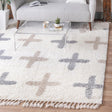 Ivory 8' x 8' Hygge Shag Square Area Rug Thick Soft Touch Fluffy & Plush Shaggy Pile 100% Polypropylene With Jute Backing Modern Carpet for Sale at Rug Engine