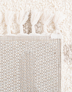 Ivory 8' x 8' Hygge Shag Square Area Rug Thick Soft Touch Fluffy & Plush Shaggy Pile 100% Polypropylene With Jute Backing Modern Carpet for Sale at Rug Engine