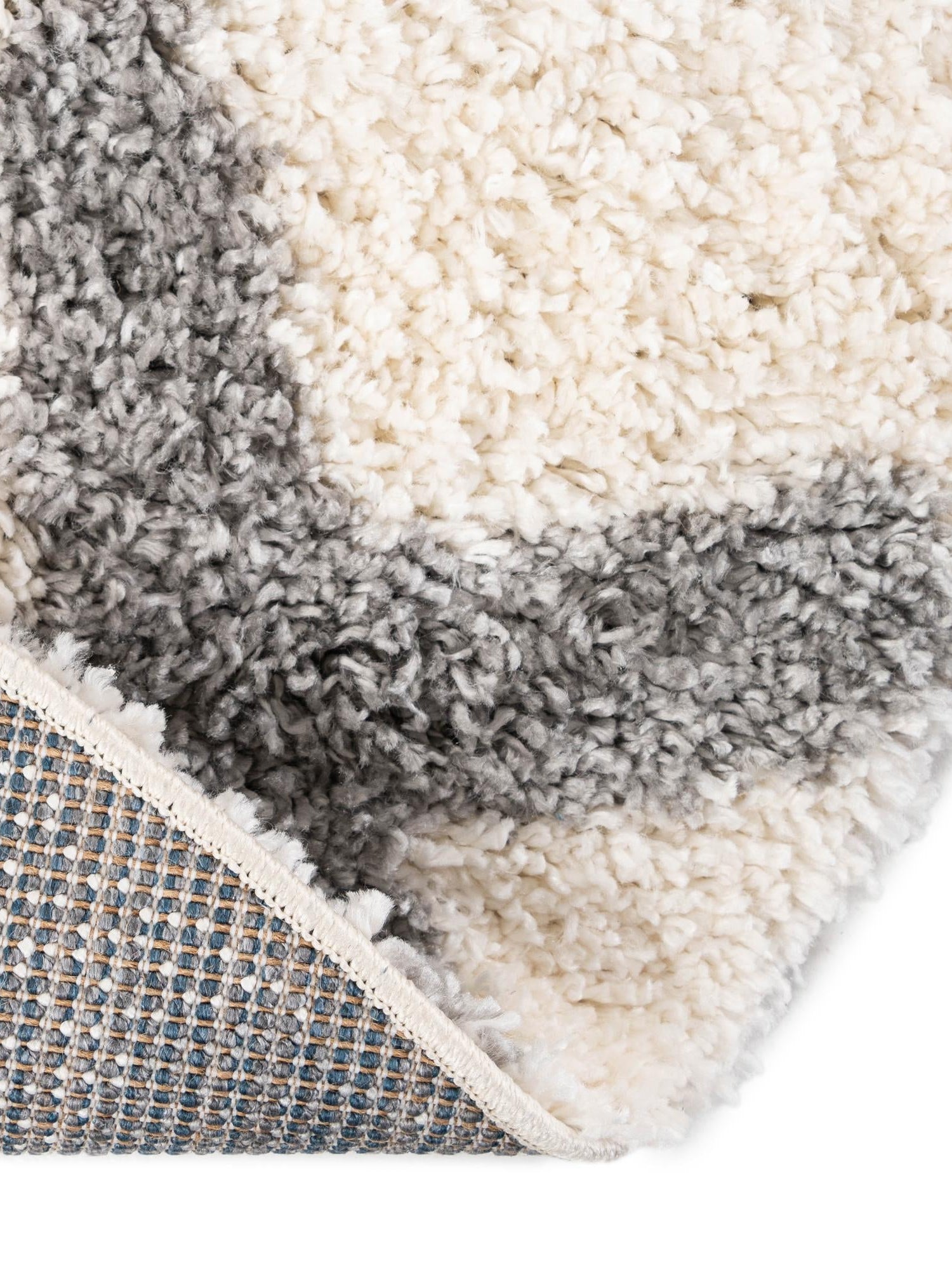 Ivory 3' 3 x 3' 3 Hygge Shag Round Area Rug Thick Soft Touch Fluffy & Plush Shaggy Pile 100% Polypropylene With Jute Backing Modern Carpet for Sale at Rug Engine