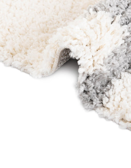 Ivory 5' x 5' Hygge Shag Round Area Rug Thick Soft Touch Fluffy & Plush Shaggy Pile 100% Polypropylene With Jute Backing Modern Carpet for Sale at Rug Engine